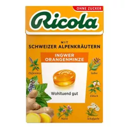 RICOLA o.Z.Box ingefær-appelsin-mynte-bolsjer, 50 g