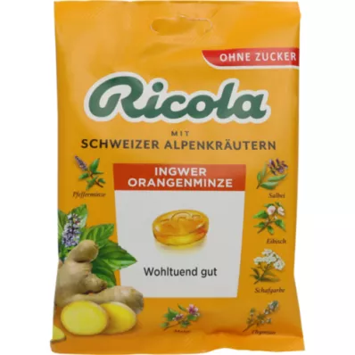 RICOLA o.Z.Bag ingefær-appelsin-mynte-bolsjer, 75 g