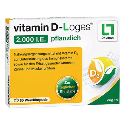 VITAMIN D-LOGES 2.000 I.E. vegetabilske bløde kapsler, 60 stk