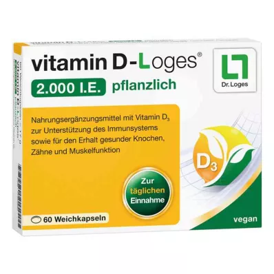vitamin D-Loges 2.000 internationale enheder vegetabilsk (60 stk.) vitamin D-Loges 2.000 internationale enheder vegetabilsk (60 stk.)