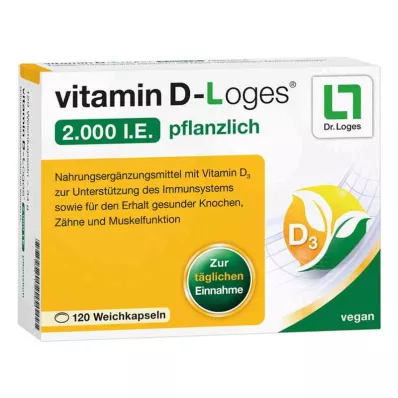 vitamin D-Loges 2.000 internationale enheder vegetabilsk (120 stk.)