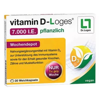 VITAMIN D-LOGES 7.000 I.U. urtedepot ugentligt, 30 stk