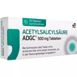 ACETYLSALICYLSÄURE ADGC 500 mg tabletter, 30 stk