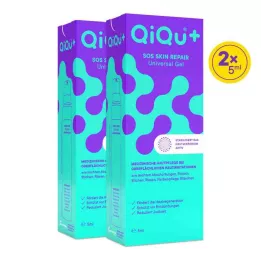 QIQU SOS Hudreparationsgel, 2X5 ml