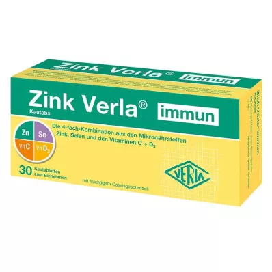 Zink Verla immune tyggefaner, 30 stk