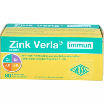 ZINK VERLA Immune tyggetabletter, 60 stk