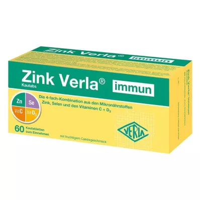 Zink Verla immune tyggefaner, 60 stk