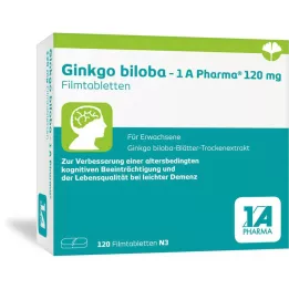 GINKGO BILOBA-1A Pharma 120 mg filmovertrukne tabletter, 120 stk