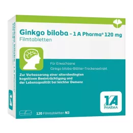 GINKGO BILOBA-1A Pharma 120 mg filmovertrukne tabletter, 120 stk