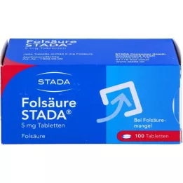 FOLSÄURE STADA 5 mg tabletter, 100 stk
