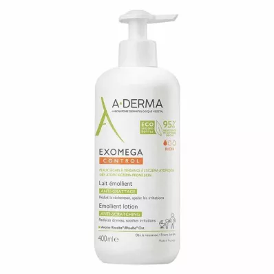 A-Derma Exomega Control mælk fugtgivende, 400 ml