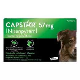 CAPSTAR 57 mg tabletter til store hunde, 1 stk