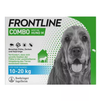 FRONTLINE COMBO mod flåter, lopper på hunde M (10-20 kg), 3 stk FRONTLINE COMBO mod flåter, lopper på hunde M (10-20 kg), 3 stk