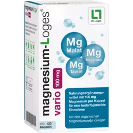 MAGNESIUM-LOGES vario 100 mg kapsler, 120 stk