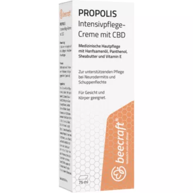 BEECRAFT Propolis CBD Intensiv plejecreme, 75 ml