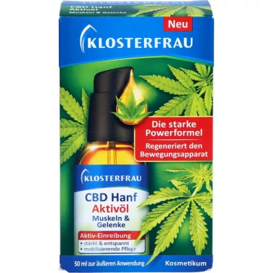 KLOSTERFRAU CBD Aktiv hampolie, 50 ml