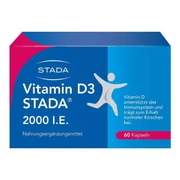 VITAMIN D3 STADA 2000 I.U. kapsler, 60 stk