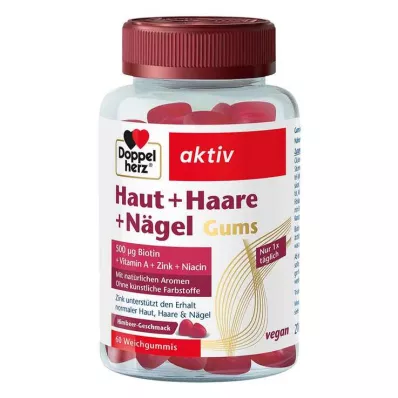 Doppelherz Hud + Hår + Negle Gummi, 60 stk