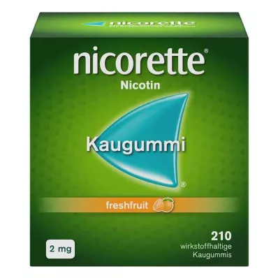 nicorette tyggegummi frisk frugt, 2 mg nikotin, 210 stk