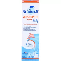 STERIMAR Næsespray til tilstoppet næse hos babyer fra 3 måneder, 100 ml