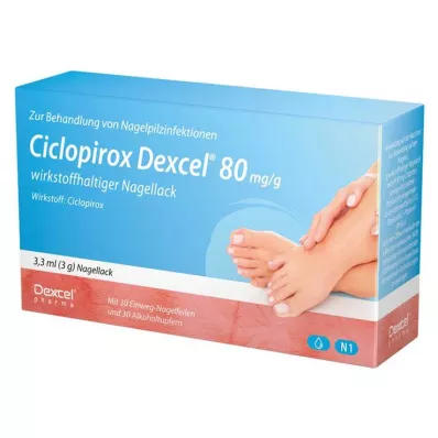 Ciclopirox Dexcel® 80 mg/g medicinsk neglelak, 3,3 ml