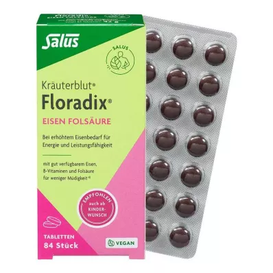 Floradix jernfolinsyretabletter, 84 stk