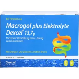 MACROGOL plus Elektrolytter Dexcel 13,7 g PLE, 10 stk