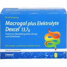 MACROGOL plus Elektrolytter Dexcel 13,7 g PLE, 20 stk