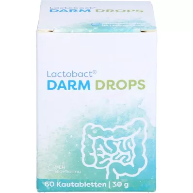 LACTOBACT DARM DROPS Tyggetabletter, 60 stk
