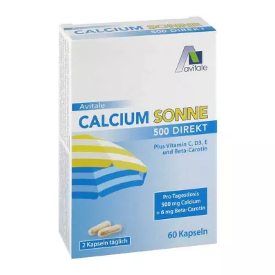 CALCIUM SONNE 500 kapsler, 60 stk