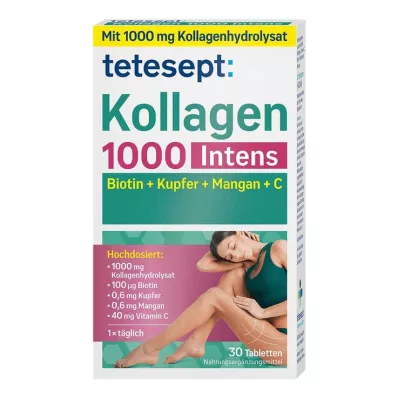 Tetesept Collagen 1000 Intens Tabletter, 30 stk