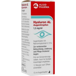 HYALURON AL Øjendråber 1,5 mg/ml, 1X10 ml