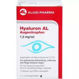 HYALURON AL Øjendråber 1,5 mg/ml, 2X10 ml
