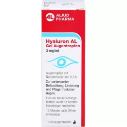 HYALURON AL Gel øjendråber 3 mg/ml, 1X10 ml