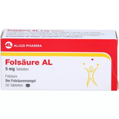 FOLSÄURE AL 5 mg tabletter, 50 stk