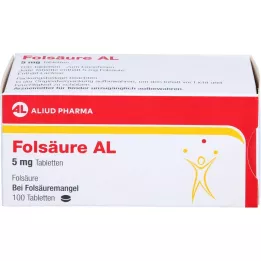FOLSÄURE AL 5 mg tabletter, 100 stk