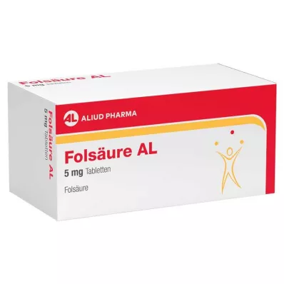 Folinsyre AL 5 mg tabletter, 100 stk Folinsyre AL 5 mg tabletter, 100 stk