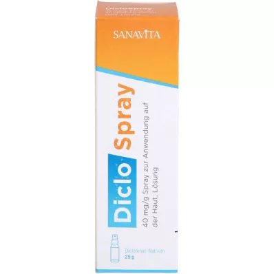 DICLOSPRAY 40 mg/g spray til påføring på huden, 25 g