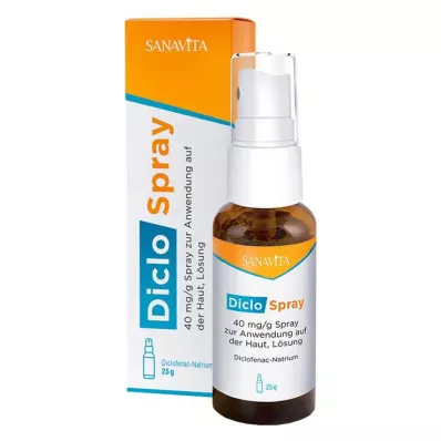 DicloSpray 40 mg/g til brug på huden, 25 g