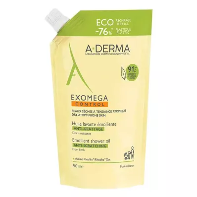 A-DERMA EXOMEGA CONTROL Genopfyldning af bruseolie, 500 ml