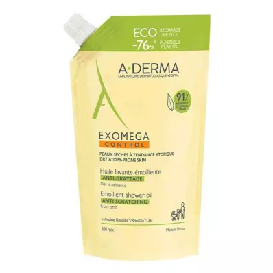A-derma Exomega Control Shower Oil Refill (500 ml)