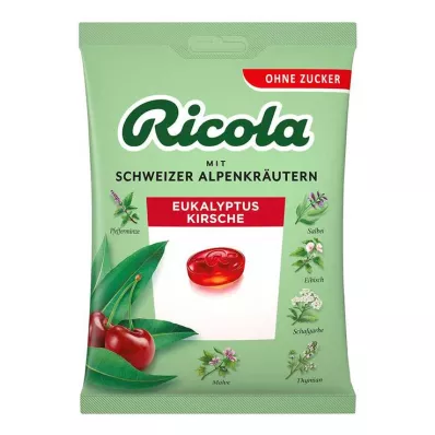 Ricola sukkerfri pose eucalyptus kirsebær slik, 75 g