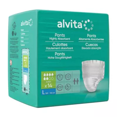 Alvita Inkontinensbukser super store, 14 stk