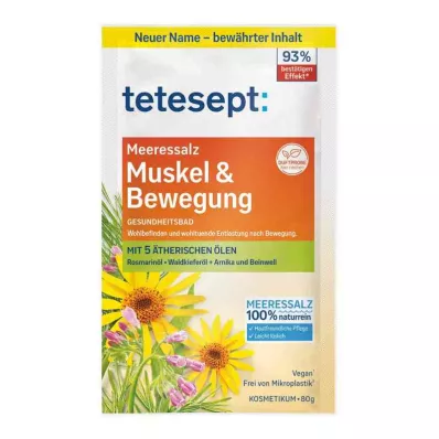 Tetesept Sea Salt Muscle &amp; bevægelse (80 g)