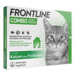 FRONTLINE Combo Spot on cat solution til påføring på huden, 6 stk
