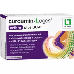 CURCUMIN-LOGES arthro plus UC-II kapsler, 120 kapsler