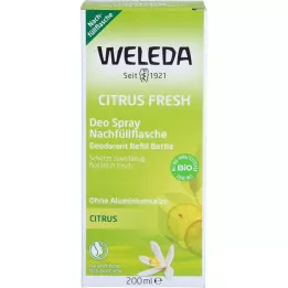 WELEDA Citrus Fresh Deo Spray genopfyldningsflaske, 200 ml