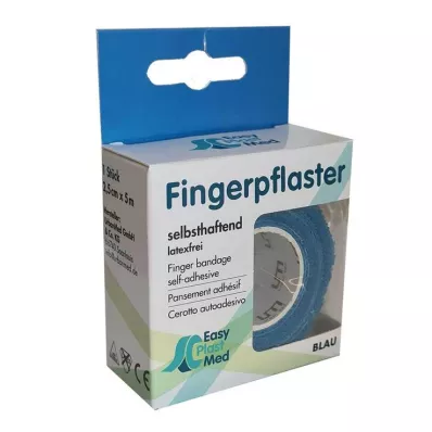 UM Easyplast fingergips selvfremstillet 2,5 cmx5 m blå, 1 stk UM Easyplast fingergips selvfremstillet 2,5 cmx5 m blå, 1 stk