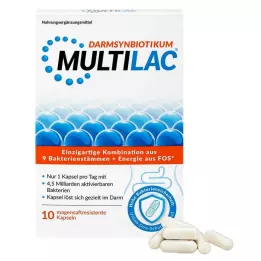 MULTILAC Intestinal synbiotic enteric-coated kapsler, 10 stk