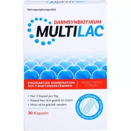 MULTILAC Intestinal synbiotic enteric-coated kapsler, 30 stk